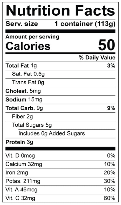 Mango Chia Pudding nutrition_facts