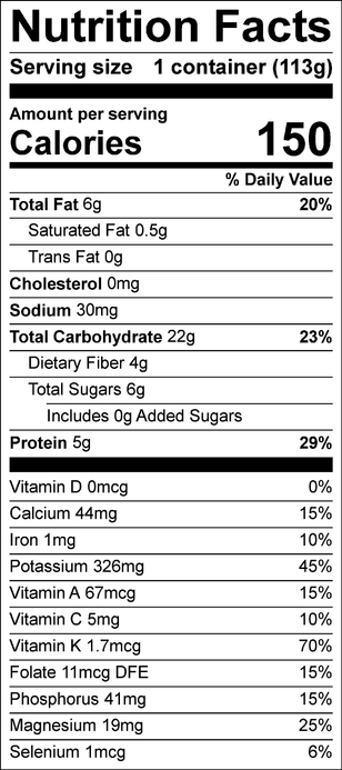 Almond Butter & Banana nutrition_facts